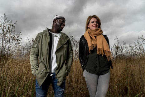 Seckou Keita and Catrin Finch, photographed at Dyfi Osprey Project in Machynlleth, Wales.