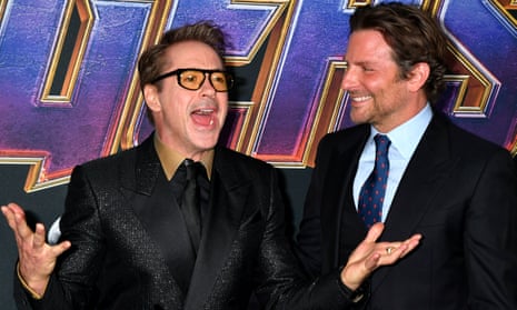 Robert Downey Jr and Bradley Cooper at the premiere of Avengers: Endgame. 