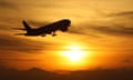 Holiday booking poll<br>File photo dated 19/11/08 of a plane taking off at sunset. A poll commissioned by air holiday financial protection scheme Atol suggests that men are more likely to consider booking a last-minute holiday than women. PRESS ASSOCIATION Photo. Issue date: Tuesday May 22, 2018. The new survey suggests that almost a fifth of men (19%) would contemplate booking a trip just a few days before departure, compared with 11% of women. See PA story TRAVEL Booking. Photo credit should read: Steve Parsons/PA Wire