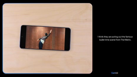 Google's new AI Gemini understands visual stimuli and identifies reenactment of the Matrix – video 