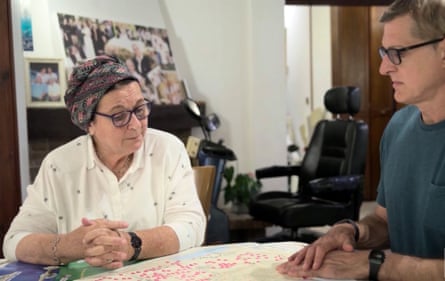 Daniella Weiss, known as “godmother” of the settler project, with Louis Theroux.