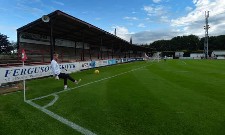 Brechin City's Glebe Park, pictured ahead of a 2017 preseason friendly against Dundee, now hosts Highland League matches.