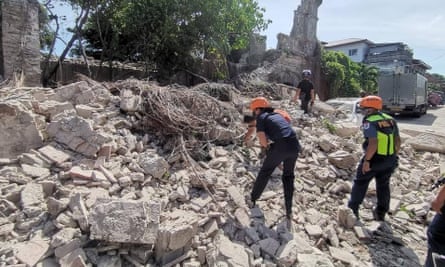 Philippines struck by powerful 7 magnitude earthquake, killing at least two | Philippines | The Guardian
