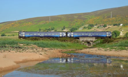 A ScotRail train from Inverness to Thurso.