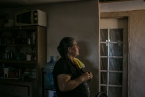 Lupe Aderete at home in the neighborhood of Miguel Aleman, Baja California on 6 September 2019.