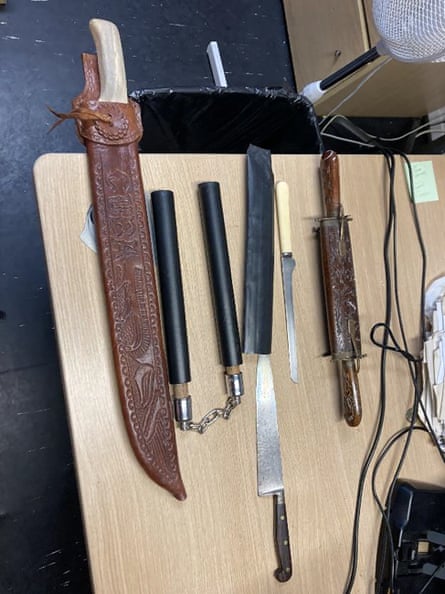 Knives and nunchucks