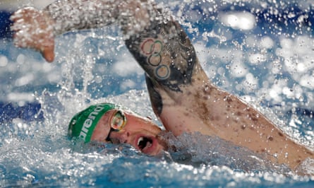 Adam Peaty of London Roar competing in the mixed 4x100m freestyle relay, a stroke he’s never competed in before.