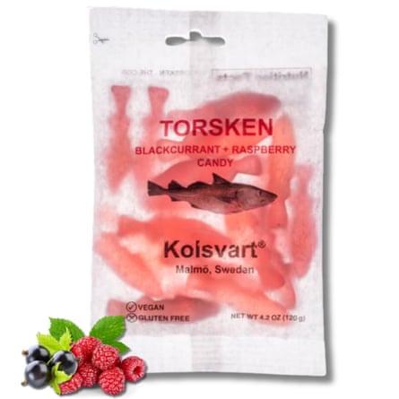 KOLSVART Swedish Candy, Roding Shaped, Classic Scandinavian Gummy