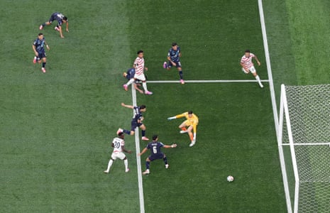 Damian Bobadilla scores United States first with an own goal