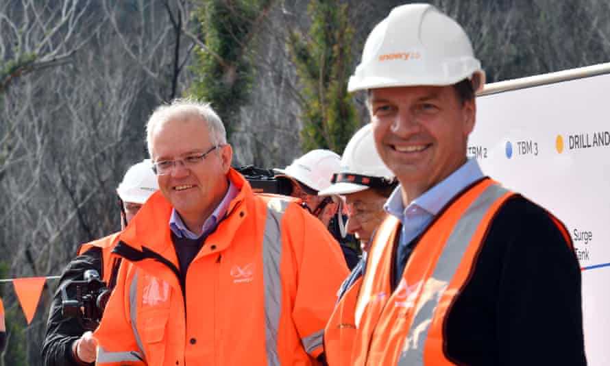 Australian prime minister Scott Morrison and energy minister Angus Taylor