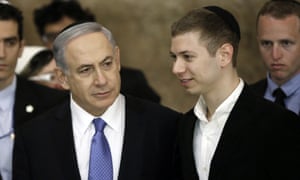 Yair Netanyahu’s father, Benjamin, left, denounced the broadcast of tape in which his son can be heard speaking with the son of gas tycoon Kobi Maimon.