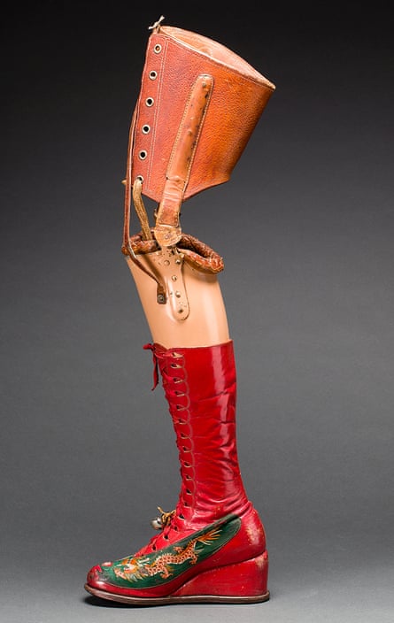 Glamorous … Kahlo’s prosthetic leg.