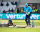England v Sri Lanka: second men’s one-day cricket international – live