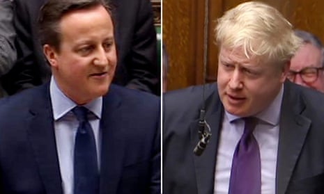 David Cameron and Boris Johnson set out their rival cases in the Commons