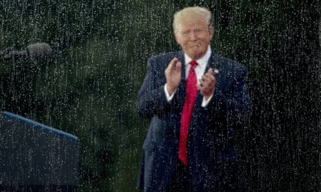 Donald Trump<br>President Donald Trump applauds through protective glass during an Independence Day celebration in front of the Lincoln Memorial, Thursday, July 4, 2019, in Washington. (AP Photo/Andrew Harnik)