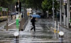 Australia news live: heavy rain and strong winds to hit Victoria; Easter campers rescued from Queensland flood waters