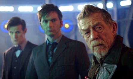 The 50th anniversary episode, Day of the Doctor, with Matt Smith, David Tennant and John Hurt