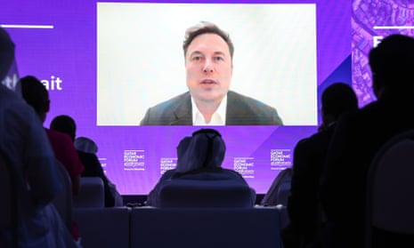 Elon Musk at the Qatar Economic Forum in June 2022.