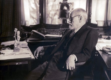 Freud in his study in 1937, two years before he died.
