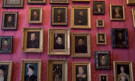 Royal portraits in the Château de Chantilly.