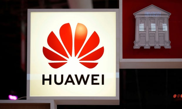 Logo of Huawei is seen at VivaTech fair in Paris