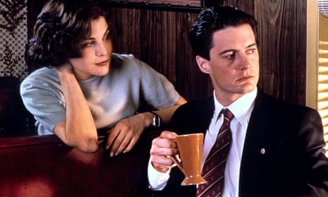 Sherilyn Fenn and Kyle MacLachlan in the original series of Twin Peaks, which debuted in April 1990.