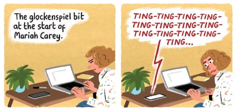 cartoon by stephen collins about an emergency alert on phones, panel 2