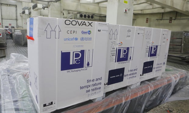 Covishield Vaccines made in India being shipped from Mumbai to Ivory Coast under the Covax scheme.