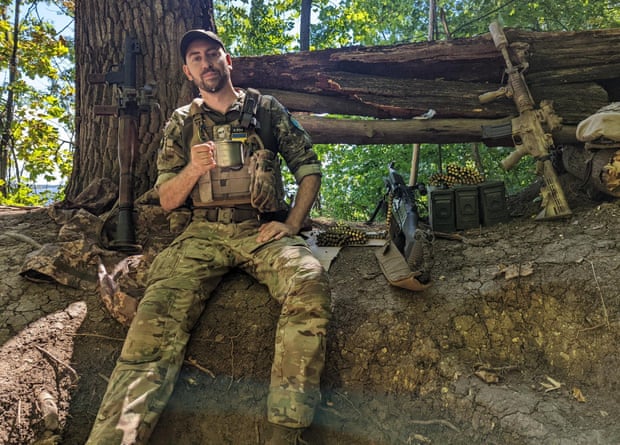 Matt Roe, pictured in Ukraine, says he ‘likes to put his neck out’.