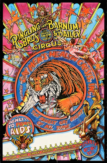 Poster with a drawing showing a tiger.