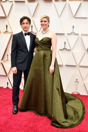 Noah Baumbach and Greta Gerwig attend the 92nd Annual Academy Awards