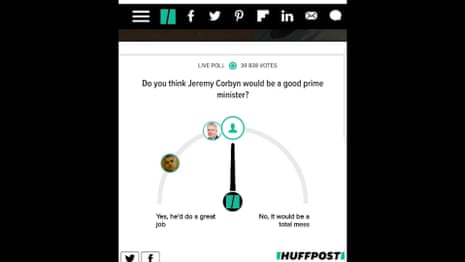 After reading a HuffPost story, Audrey weighs her view before giving Jeremy Corbyn a low rating.