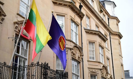 The embassy of Myanmar in Mayfair, London