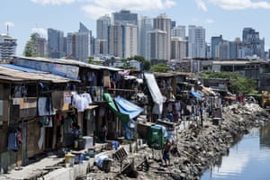 Duterte’s drugs war in the Manila slums is increasingly seen as a war on the poor. Photograph: Noel Celis/AFP/Getty Images)