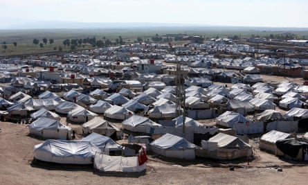 Al-Hawl displacement camp in Syria in April 2019