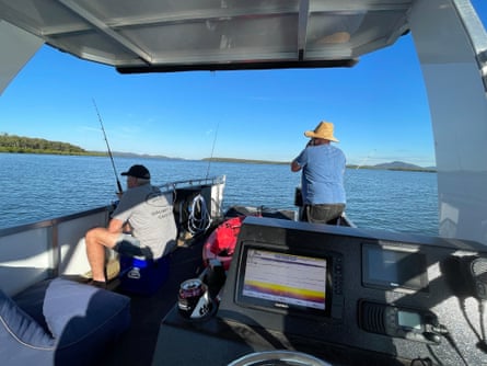 Worthington Island owner Craig Beckey fishing