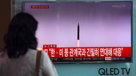 North Korea fires another missile over Japan – video