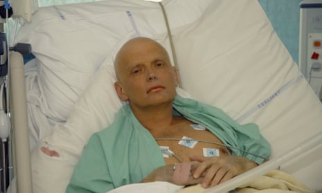 Slow assassination … the former Russian agent Alexander Litvinenko in hospital in 2006 after being fatally poisoned with polonium.