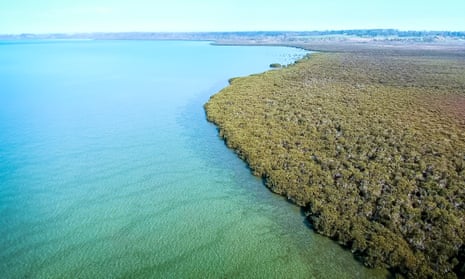 Ramsar-listed wetlands in Western Port near Hastings, Victoria.