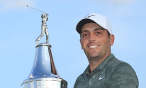Francesco Molinari with the trophy after winning the Arnold Palmer Invitational, his second PGA Tour victory in eight months.