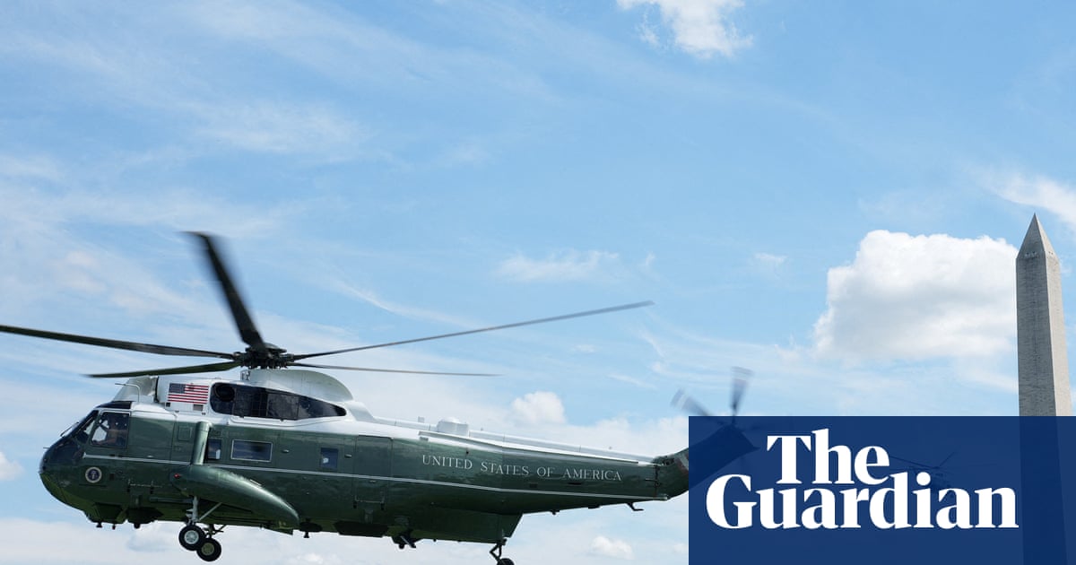 Marine One departs the White House, escorted by the FAA’s new air safety protocol: crossed fingers and a press release.
