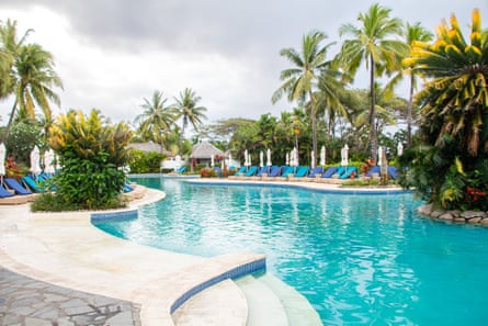 A pool at a Fijian resort