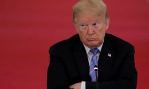 Donald Trump during a meeting at the White House on 26 June.