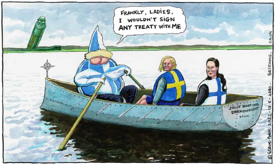 The Guardian’s Steve Bell has a characteristically skeptical take on Nato.