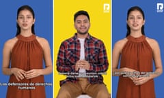 Pembaca berita AI La Chama dan El Pana