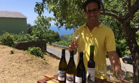Davide with Ca du Ferrà wines