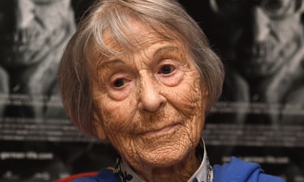 Brunhilde Pomsel in June 2016, at a Munich screening of the film A German Life
