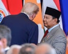 Indonesia’s president heard on hot mic asking Trump if he can meet son Eric