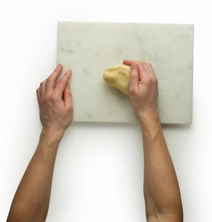 Felicity Cloake’s gnocchi masterclass, step 6. Bring the dough together, being careful not to overmix.