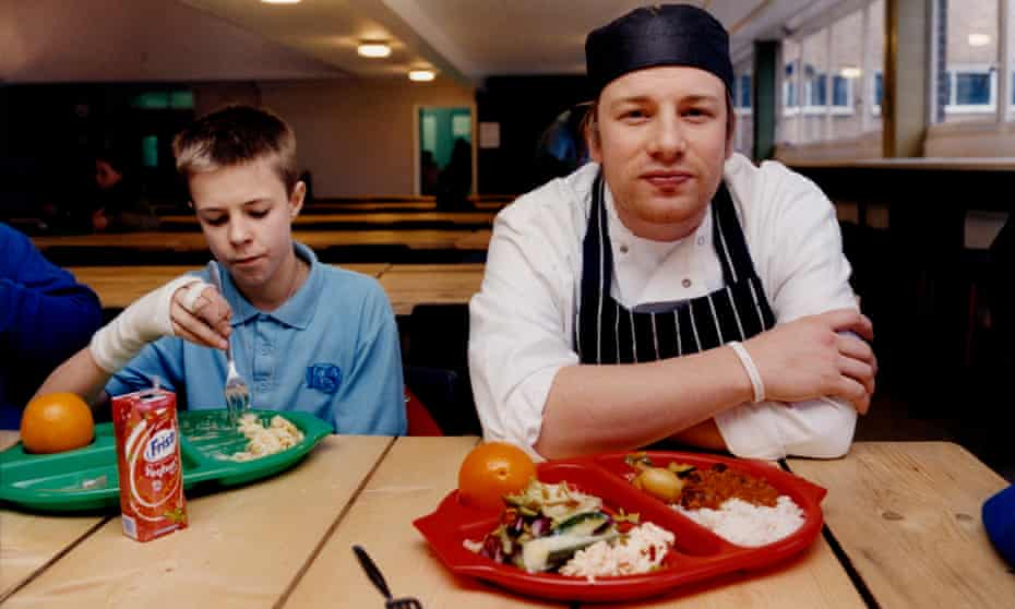 Jamie Oliver has been tasked by government to think about improvements that can be made.
